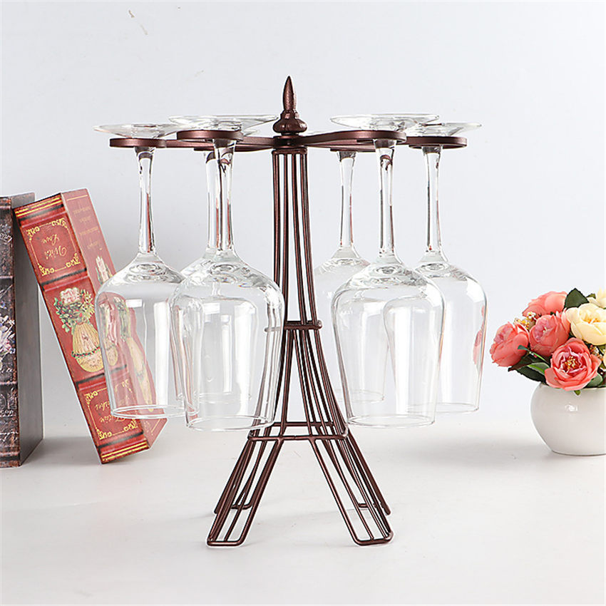 Bronze wine glass holder