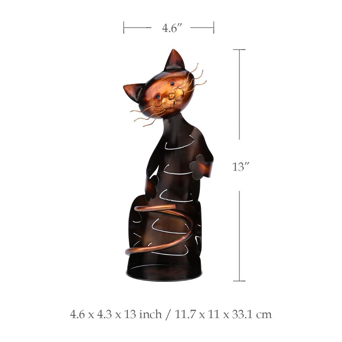 Iron Cat Wine Holder