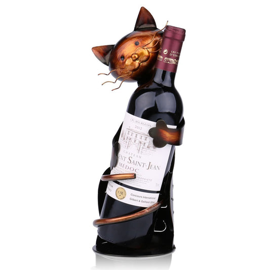 Iron Cat Wine Holder