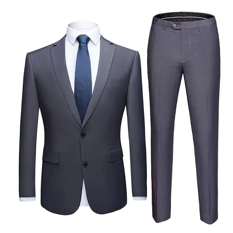 Two-Piece Suit- Plus Size Men