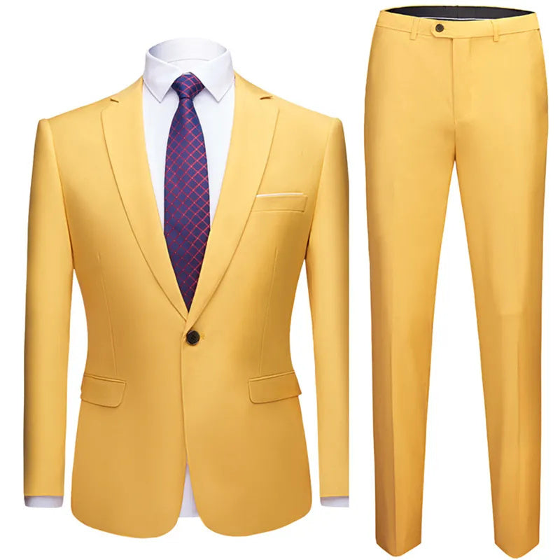 Two-Piece Suit- Plus Size Men