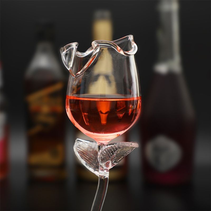 Rose Flower Cocktail Glasses