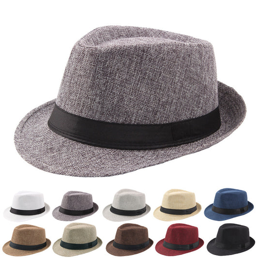 Linen Fedora Styled Hat