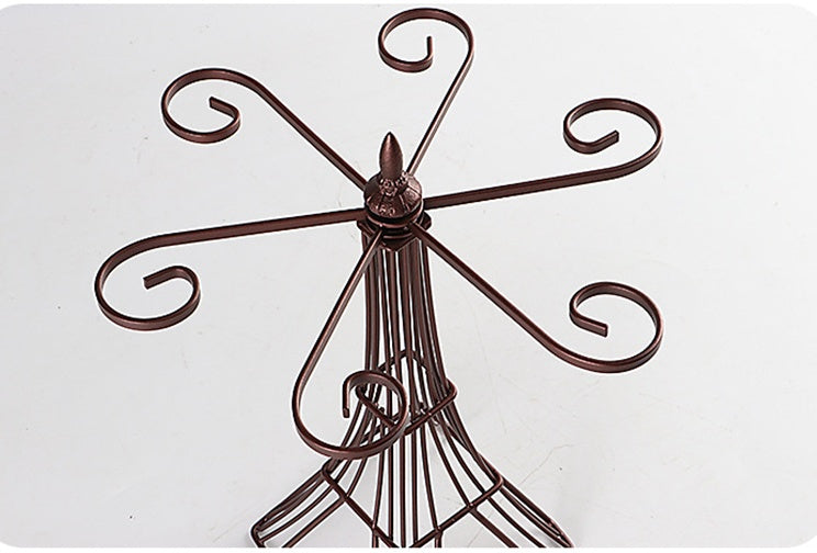 Bronze wine glass holder