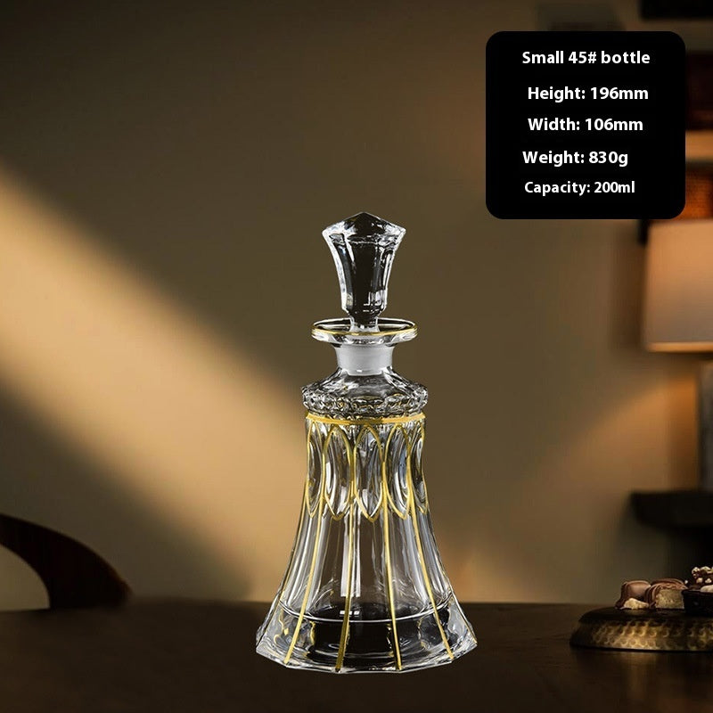 Luxe Hand-Painted Wine Bottle