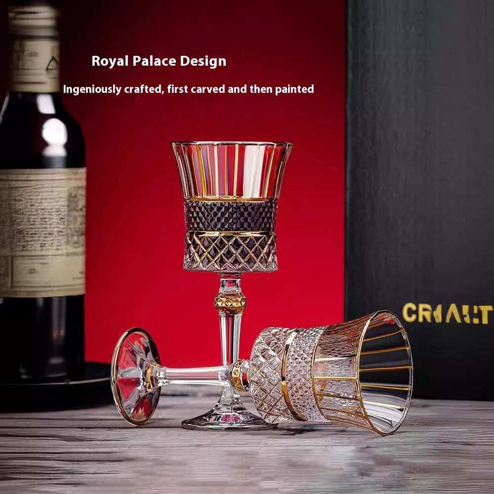 Luxury Gold Crystal Rotating Wine Decanter