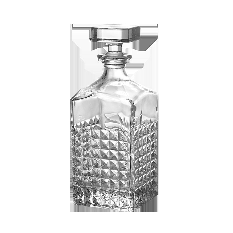 Crystal Wine Bottle & Glass