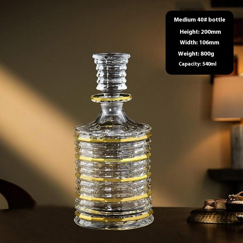 Luxe Hand-Painted Wine Bottle