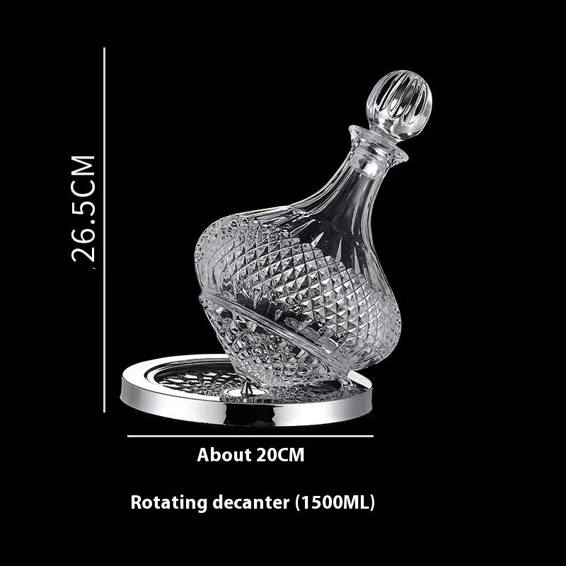 Luxury Gold Crystal Rotating Wine Decanter