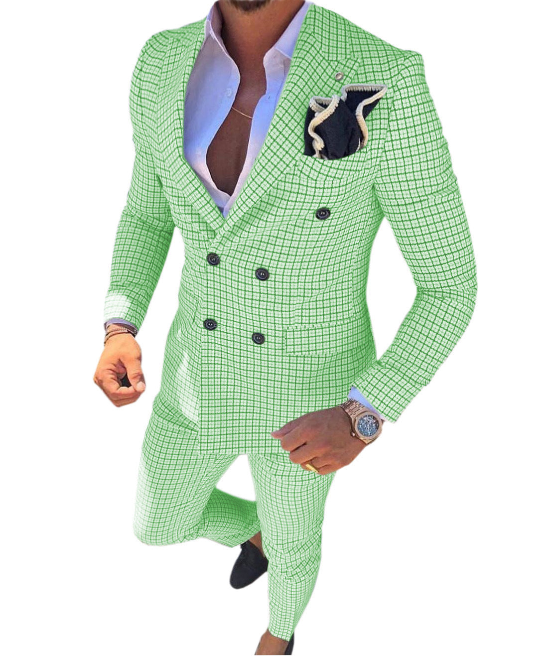 Men's Suit Two Piece Slim Business Korean Style