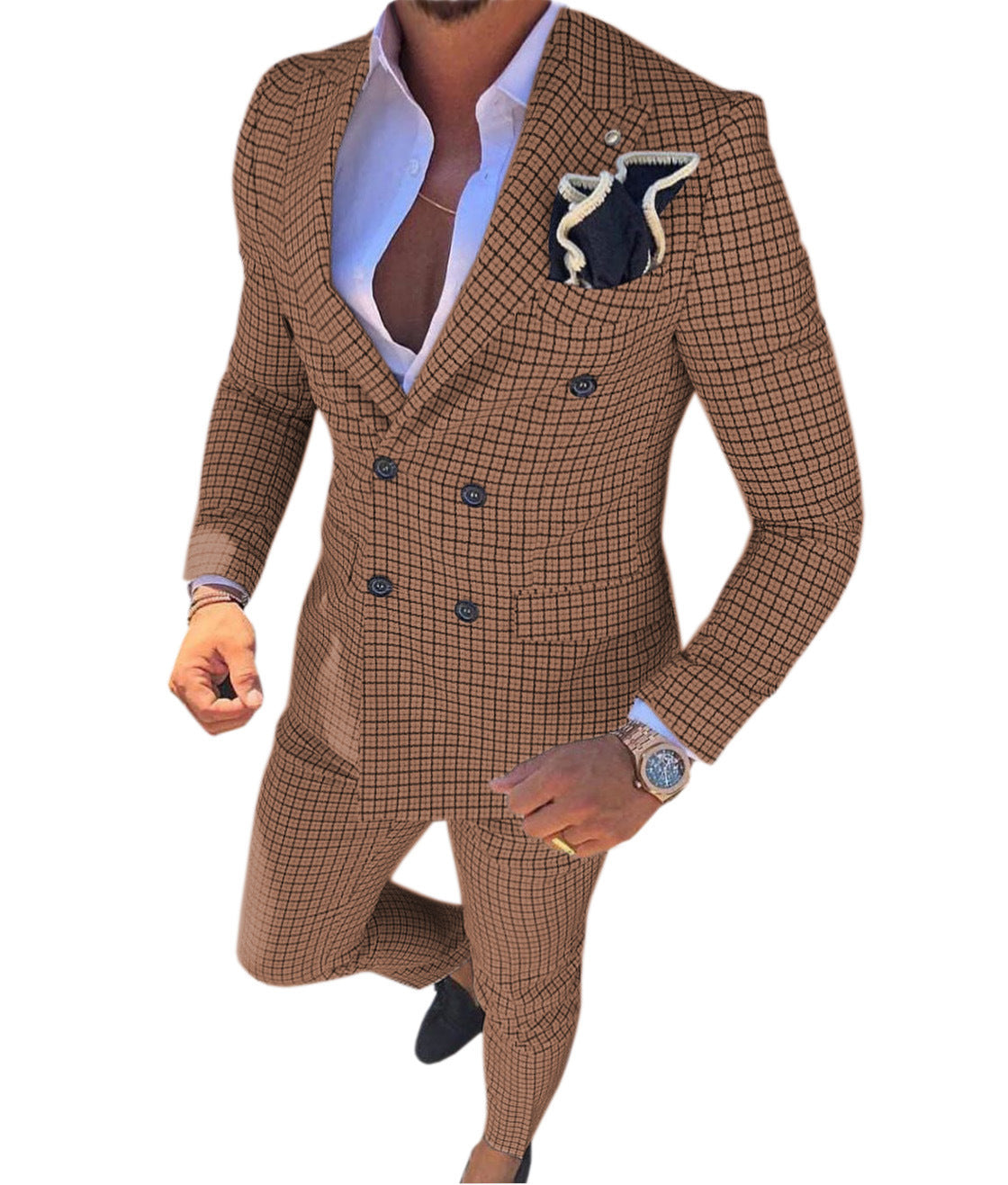 Men's Suit Two Piece Slim Business Korean Style