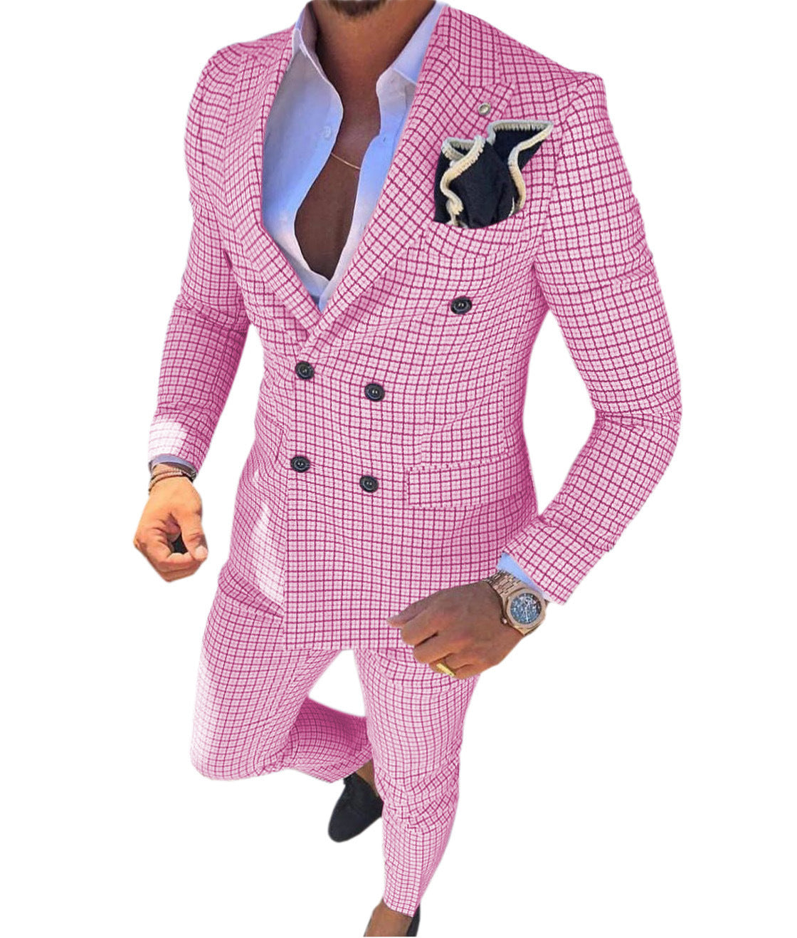 Men's Suit Two Piece Slim Business Korean Style