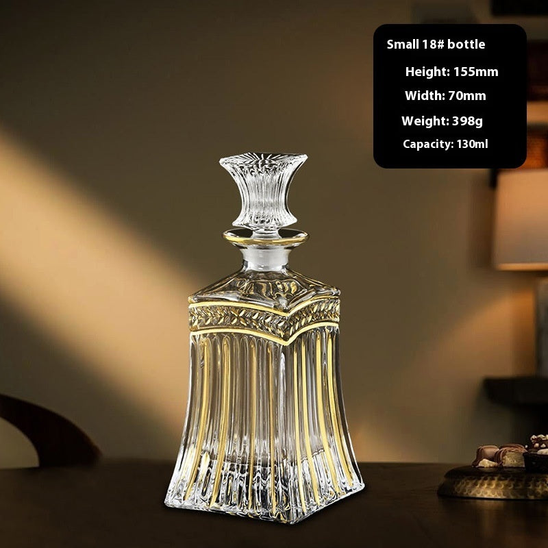 Luxe Hand-Painted Wine Bottle